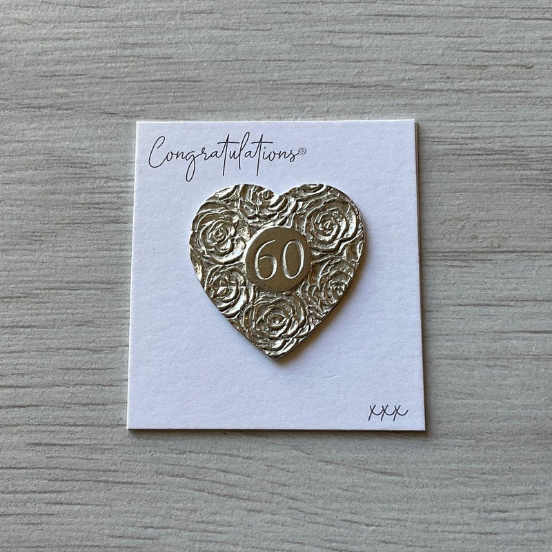 60 Birthday Heart