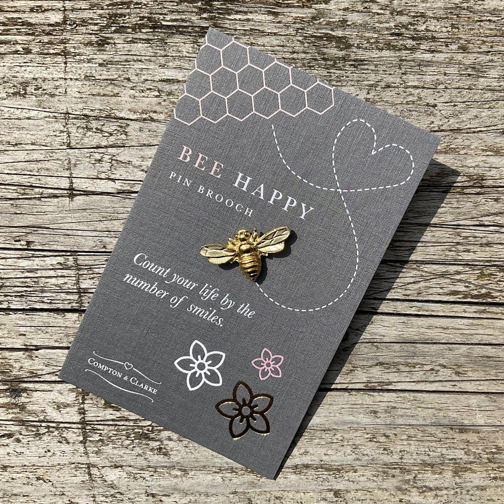 Bee Happy Pin Brooch