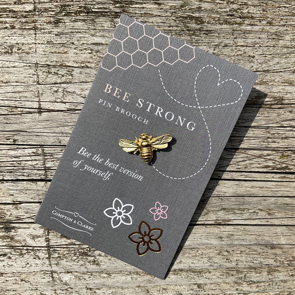 Bee Strong Pin Brooch