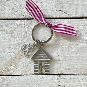 Beach Hut & Flip flop Keyring