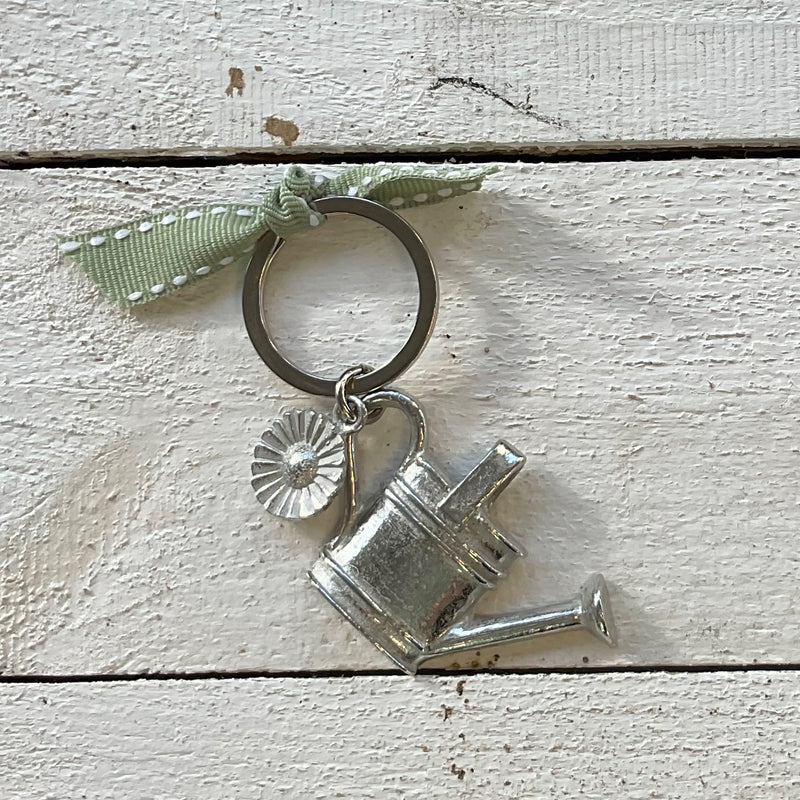 Watering Can & Daisy Keyring