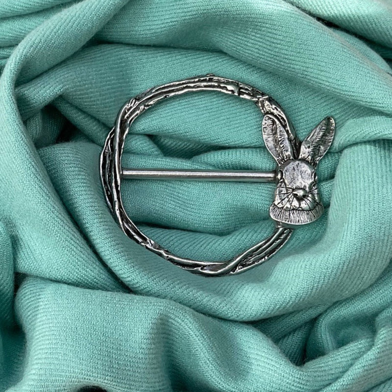 Vintage Hare Scarf Ring