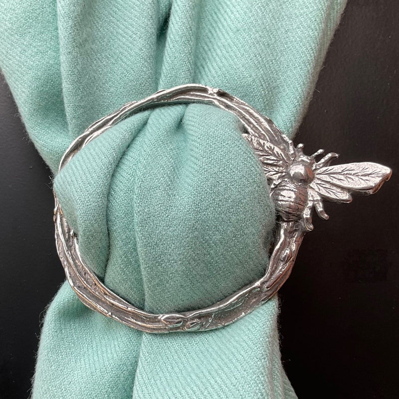 Vintage Bee Scarf Ring