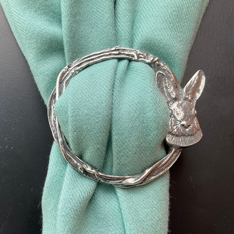 Vintage Hare Scarf Ring